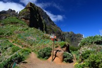 Madeira: rozcestník - dvě trasy na Pico Ruivo
