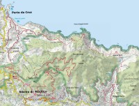 Madeira: mapa Porto da Cruz - Boca do Risco od firmy Kompass