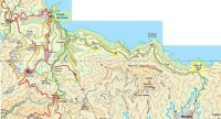 Madeira: mapa Porto da Cruz - Boca do Risco
