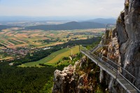 Rakousko - Gutensteinské Alpy: Hohe Wand - skalní chodník Felsenpfad