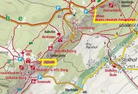 Rakousko - Gutensteinské Alpy: Hohe Wand - mapa 1 (zdroj: Kompass mapy)