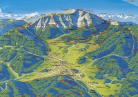 Rakousko - Schneeberg: panoramatická mapa