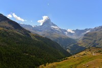 Švýcarsko - Walliské Alpy: cestou ke stanici Sunnegga