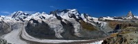 Švýcarsko - Walliské Alpy: Gornergrat - panorama