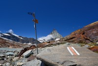 Švýcarsko - Walliské Alpy: cestou z Trockener Steg (Matterhorn Glacier Trail)