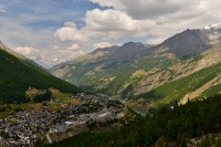 Švýcarsko - Walliské Alpy: Saas-Fee z lanovky