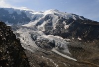 Švýcarsko - Walliské Alpy: Hohsaas - ledovec Triftgletscher