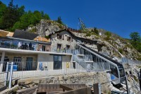 Švýcarsko: Vertic Alp Emosson - nádražíčko Château d'Eau - Les Montuires