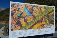 Švýcarsko: přehrada Emosson - infotabule