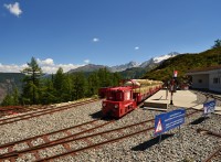 Švýcarsko: Vertic Alp Emosson - úzkokolejka (Panoramic train)