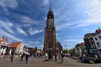 Nizozemsko: Delft - náměstí Markt - kostel Nieuwe Kerk