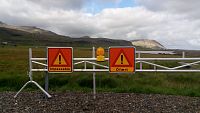 Island: závora k uzavření silnice v případě nesjízdnosti