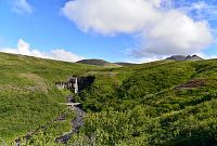 Island: Skaftafell - vodopád Svartifoss