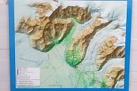 Island: Skaftafell - mapa oblasti (cedule na parkovišti)