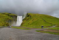 Island: vodopád Skógafoss