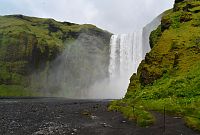 Island: vodopád Skógafoss