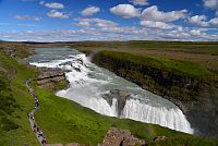 Island: vodopád Gullfoss