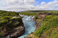 Island: vodopád Barnafoss