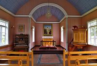 Island: městečko Reykholt - starý kostel