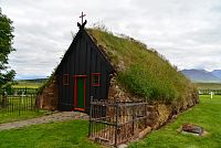 Island: kostelík Víðimýrarkirkja