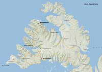 Island: Západní fjordy - mapa (mapy.cz)