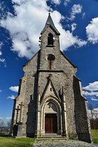 Žulovská pahorkatina: Boží hora - kostel Panny Marie Bolestné