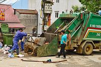Severní Vietnam: svoz odpadu v Sapě