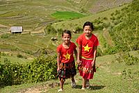 Severní Vietnam: děti v oblasti Mu Cang Chai