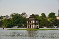 Severní Vietnam: Hanoj - jezero Hoàn Kiếm, Tháp Rùa (Želví věž)