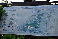 Severní Vietnam: oblast Ninh Binh - buddhistický komplex Bái Đính - plánek areálu