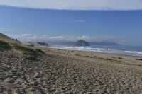 USA Jihozápad: pláž u Morro Bay