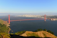 USA Jihozápad: San Francisco - Golden Gate Bridge z vyhlídky na Conzelman Rd.