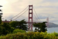 USA Jihozápad: San Francisco - Golden Gate Bridge od Welcome Center