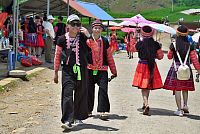 Severní Vietnam: Moc Chau - trh Hmongů