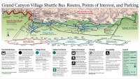 USA - Jihozápad: Grand Canyon - mapa shuttle bus South Rim (zdroj: Grand Canyon National Park)