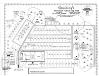USA - Jihozápad: Monument Valley - Gouldings kemp - plánek