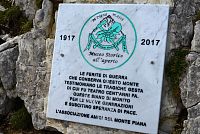 Itálie - Dolomity: Monte Piana - pamětní deska