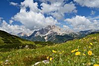 Itálie - Dolomity: Monte Piana - výhled ke Croda Rossa (Hohe Gaisl)