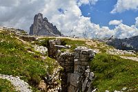 Itálie - Dolomity: Monte Piana - zákopy