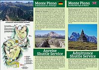 Itálie - Dolomity: Monte Piana - leták k jízdence shuttle servisu 2