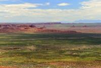 USA Jihozápad: pohled z Moki Dugway do Valley of the Gods