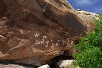 USA Jihozápad: National park Arches - petroglyfy