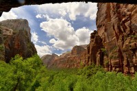 USA Jihozápad: Zion National Park - cestou k Weeping Rock
