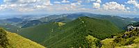 Slovensko - Lúčanská Malá Fatra: Kľak - výhled na Veľkou lúku, Beskydy