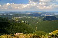 Slovensko - Lúčanská Malá Fatra: Kľak - výhled k Fačkovu