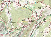 Rakousko - Kaiserwinkl: mapa trasy na Heuberg (zdroj: mapy Kompass)