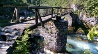 Černá Hora - Kaňon Mrtvice, dřevěný most