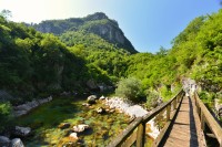 Černá Hora - Kaňon Mrtvice, dřevěný most
