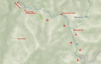 Černá Hora - Kaňon Mrtvice, mapa příjezdu ke kaňonu