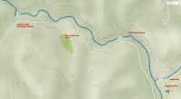 Černá Hora - Kaňon Mrtvice, mapa kaňonu u Međurečje